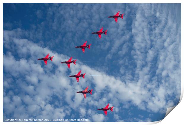 Awe-Inspiring Photograph of the Red Arrows Print by Tom McPherson