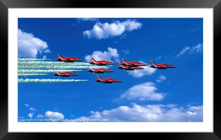 The Red Arrows Framed Mounted Print by Tom McPherson