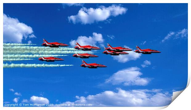 The Red Arrows Print by Tom McPherson