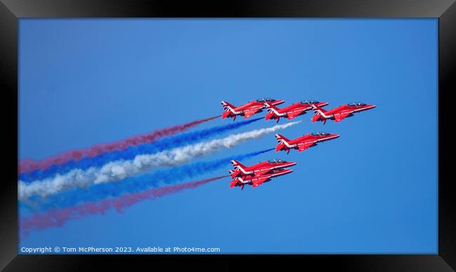 The Red Arrows Framed Print by Tom McPherson