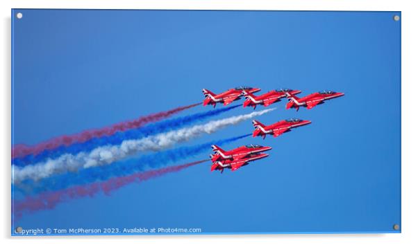 The Red Arrows Acrylic by Tom McPherson