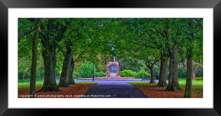 Memorial View - (Panorama.) Framed Mounted Print by 28sw photography