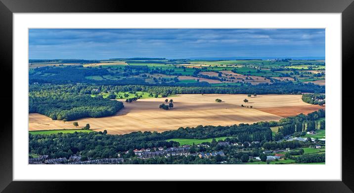 Otley Panorama Framed Mounted Print by Darren Galpin