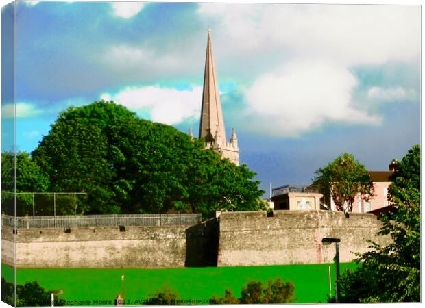 Walls of Derry Canvas Print by Stephanie Moore