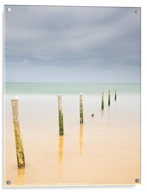 Looking Seawards from Castlerock Beach. Acrylic by Michael Mc Elroy