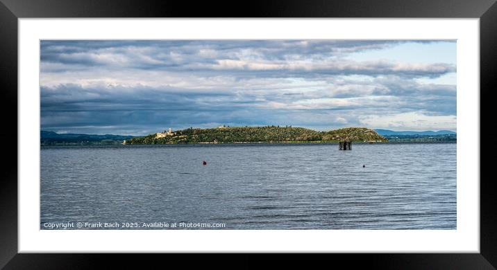 Lake Trasimeno with the islands Maggiore and Minore, Umbria, Ita Framed Mounted Print by Frank Bach