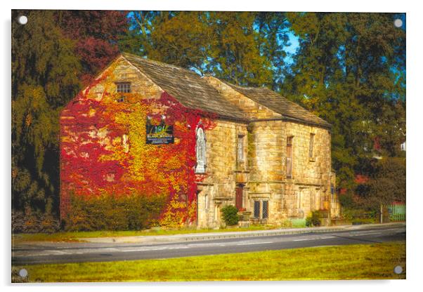 Barnsley Mill of the Black Monks Acrylic by Alison Chambers