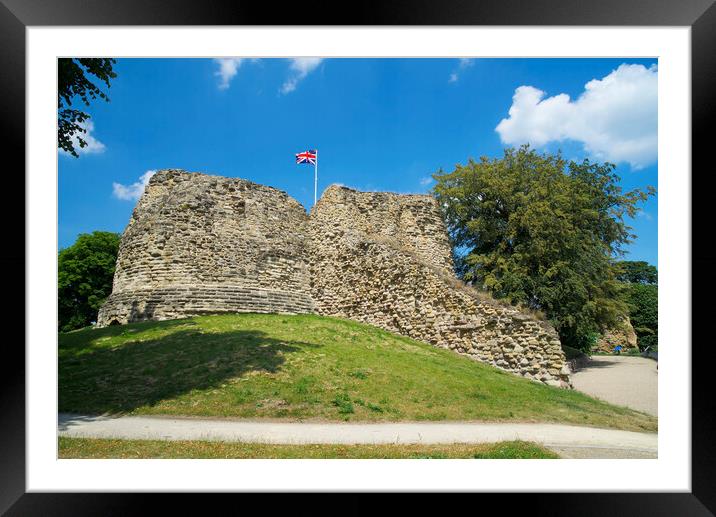 Pontefract Castle Framed Mounted Print by Alison Chambers