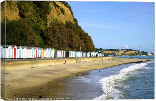 Small Hope beach, Shanklin, Isle of Wight Canvas Print by john hill