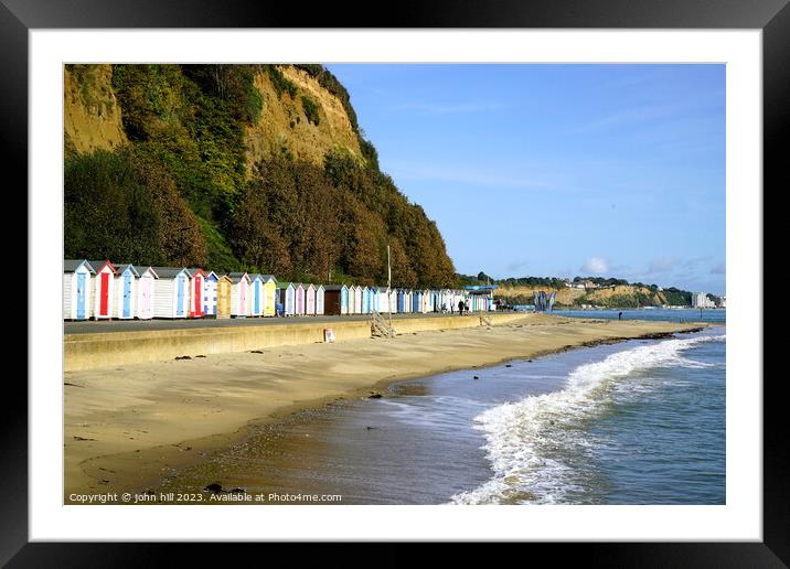 Small Hope beach, Shanklin, Isle of Wight Framed Mounted Print by john hill