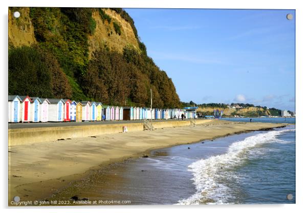 Small Hope beach, Shanklin, Isle of Wight Acrylic by john hill