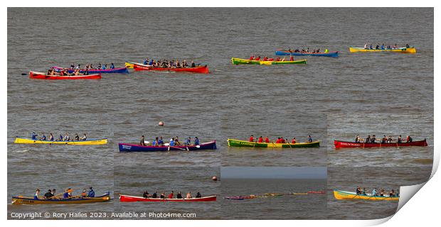 Clevedon Pilot Gig Regatta 2023 Print by Rory Hailes