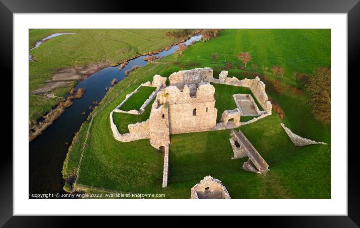 Ogmore Castle  Framed Mounted Print by Jonny Angle