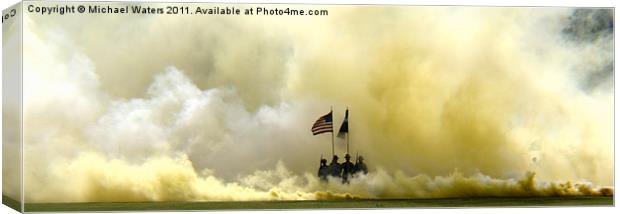 Panoramic US Army Graduation Canvas Print by Michael Waters Photography