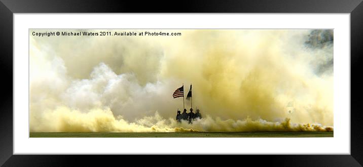 Panoramic US Army Graduation Framed Mounted Print by Michael Waters Photography