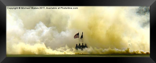 Panoramic US Army Graduation Framed Print by Michael Waters Photography
