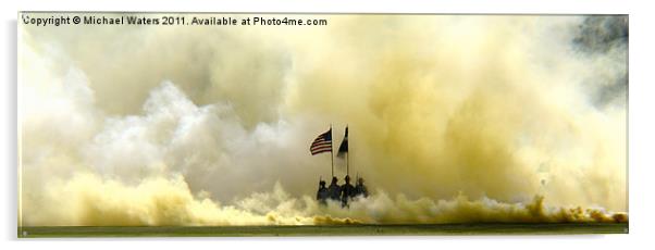 Panoramic US Army Graduation Acrylic by Michael Waters Photography