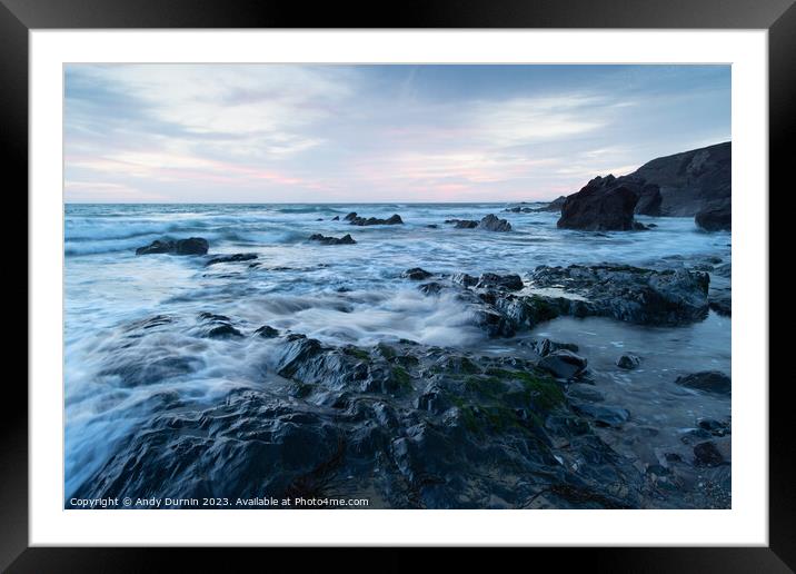 Dollar Cove Blue Hour Framed Mounted Print by Andy Durnin