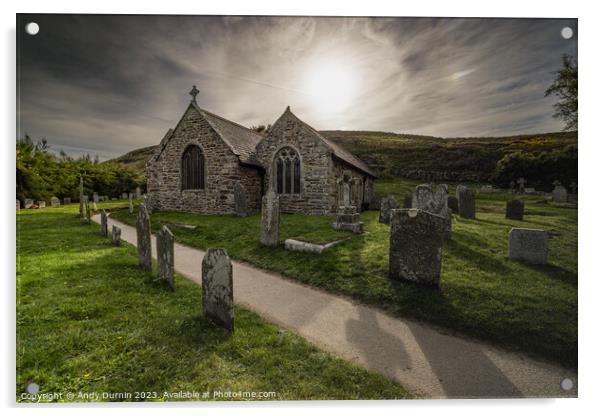 St Winwaloe's Church Acrylic by Andy Durnin