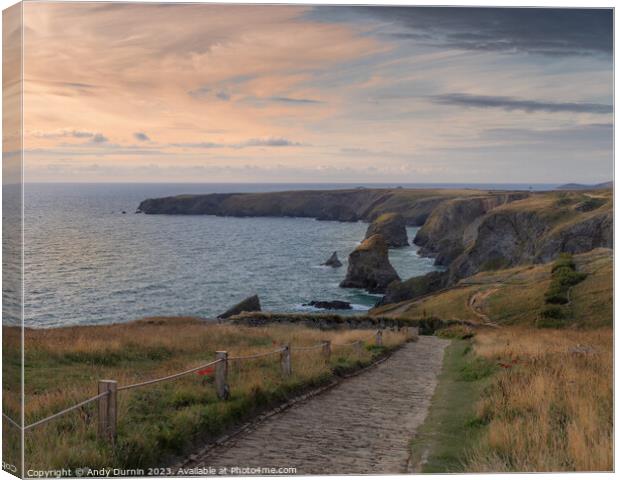Path to Bedruthan Steps Canvas Print by Andy Durnin