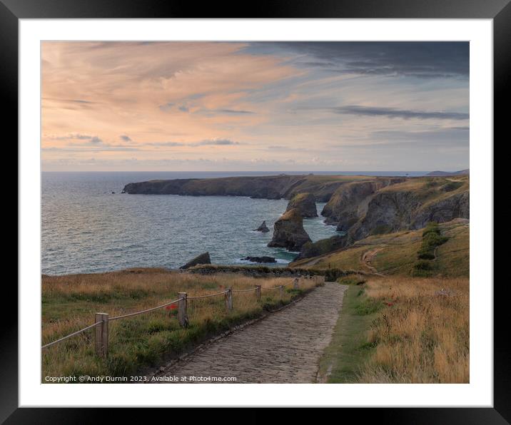 Path to Bedruthan Steps Framed Mounted Print by Andy Durnin