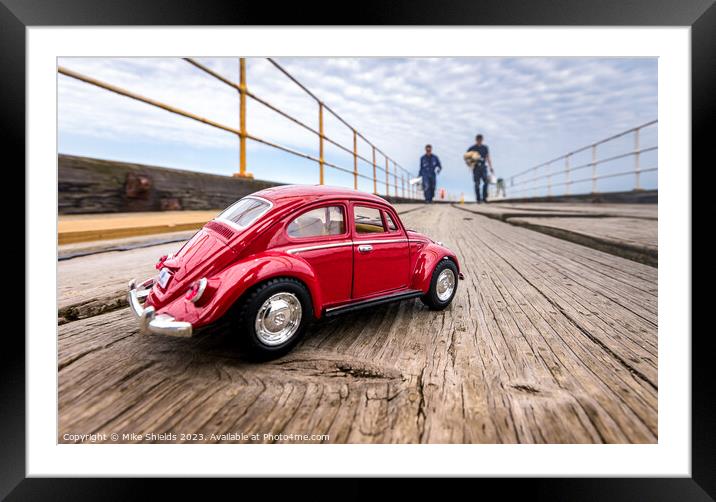 Boardwalk Beetle Framed Mounted Print by Mike Shields