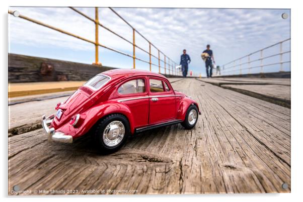 Boardwalk Beetle Acrylic by Mike Shields