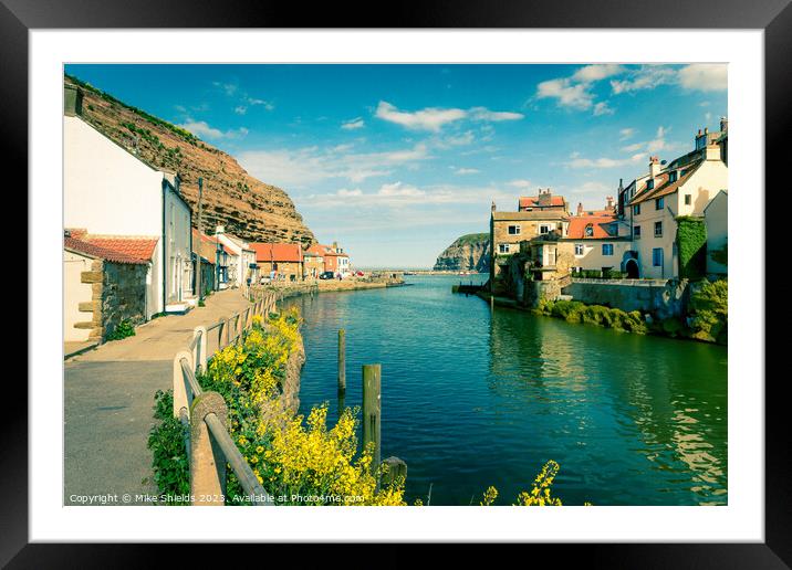 Staithes Beck Framed Mounted Print by Mike Shields