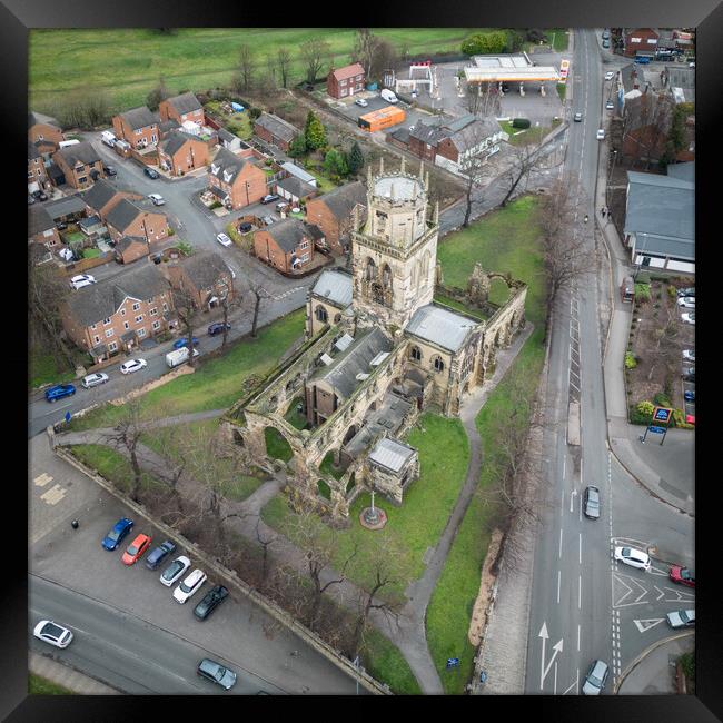 Pontefract All Saints Church Framed Print by Apollo Aerial Photography
