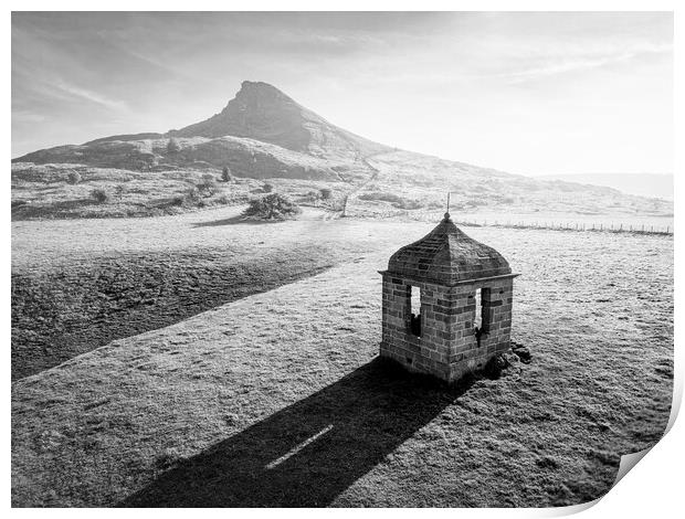 Roseberry Topping Stone Folly Print by Tim Hill