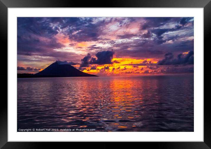 Clouds on Fire Framed Mounted Print by Robert Hall