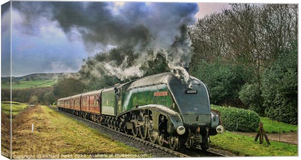 Union Of South Africa Steaming through the Vale Canvas Print by Richard Perks
