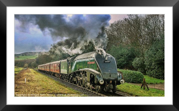 Union Of South Africa Steaming through the Vale Framed Mounted Print by Richard Perks