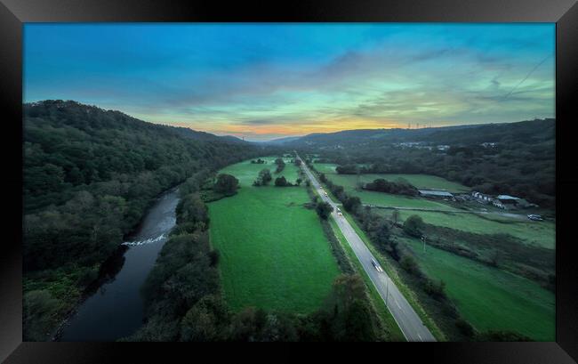 Swansea Valley sunset Framed Print by Leighton Collins