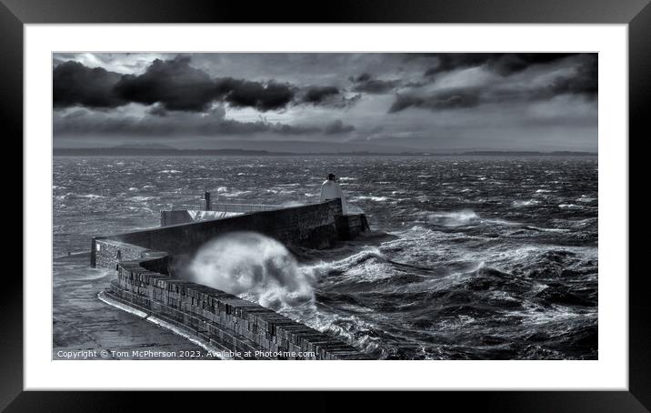 Burghead storm Framed Mounted Print by Tom McPherson