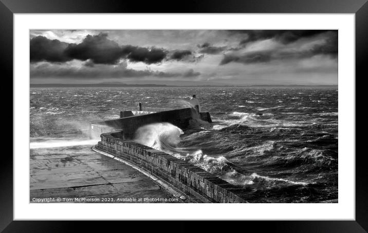 Burghead Pier Framed Mounted Print by Tom McPherson