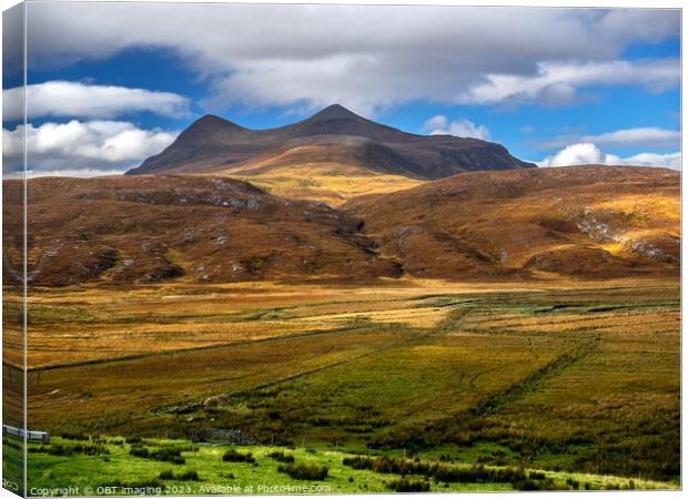 Cul Mor Assynt Mountains West Highland Scotland  Canvas Print by OBT imaging