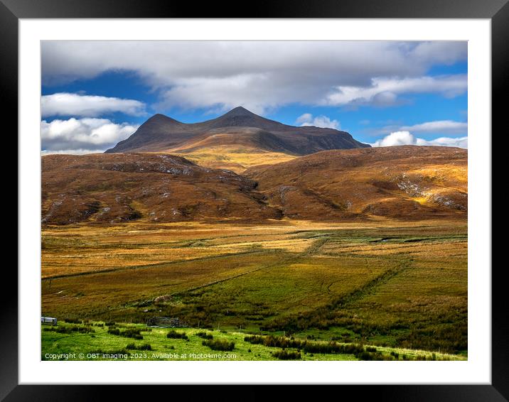 Cul Mor Assynt Mountains West Highland Scotland  Framed Mounted Print by OBT imaging