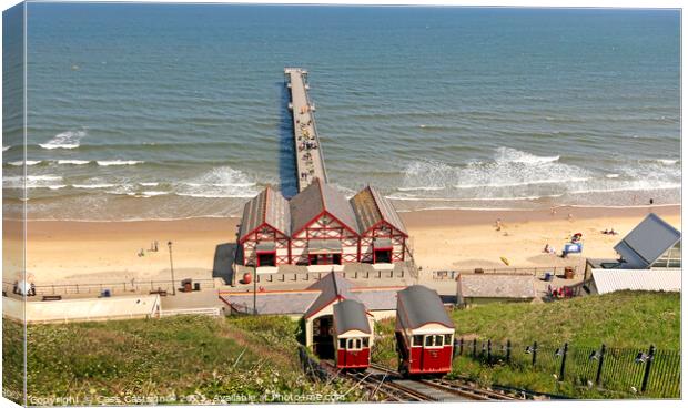 Here comes Summer - Saltburn-by-the-Sea Canvas Print by Cass Castagnoli