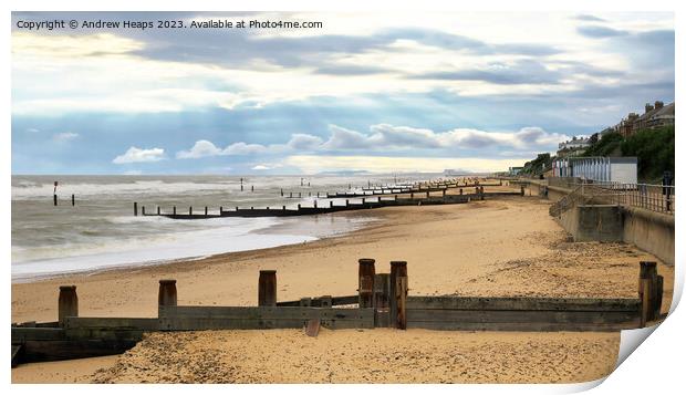 Southwold beach front. Print by Andrew Heaps