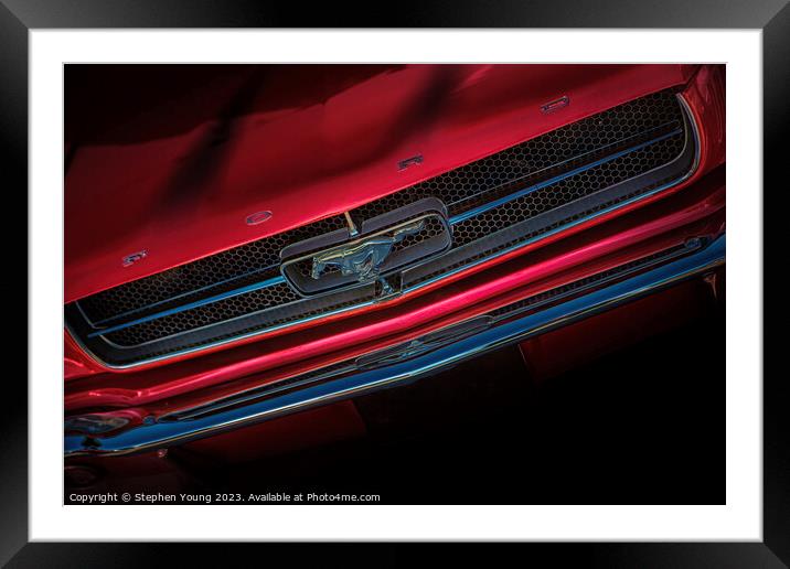 Ford Mustang Framed Mounted Print by Stephen Young