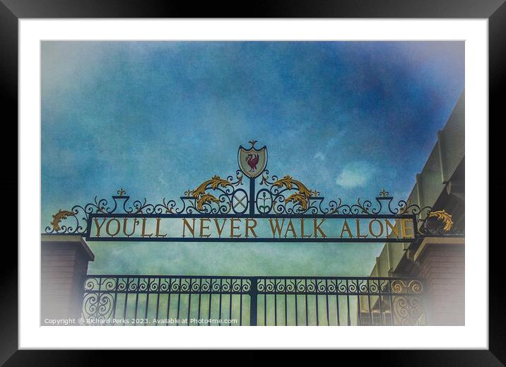 Gateway to Anfield Framed Mounted Print by Richard Perks