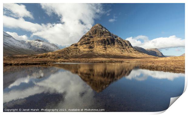 Buachaille Etive Beag -Glencoe Scotland  Print by Janet Marsh  Photography