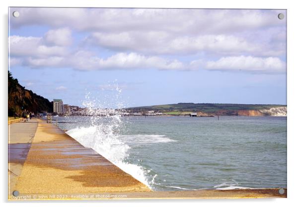 What a Splash! , Sandown, Isle of Wight Acrylic by john hill