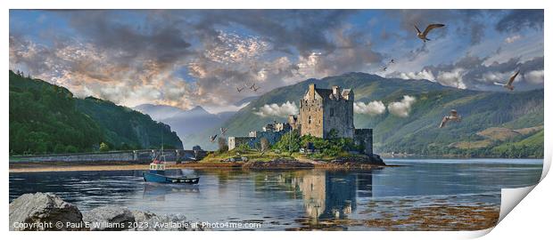 Photo of the Beautiful Enigmantic Eilean Donan Castle  Print by Paul E Williams