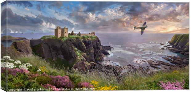 Dunnottar Castle Scotland - Landscape Photo Art by Canvas Print by Paul E Williams