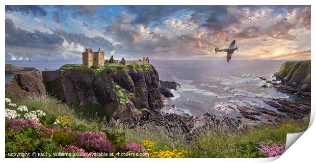 Dunnottar Castle Scotland - Landscape Photo Art by Print by Paul E Williams