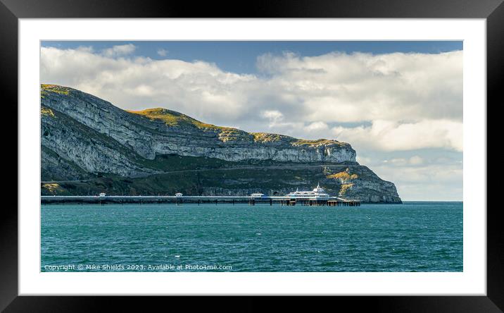 Llandudno Pier and Great Orme Framed Mounted Print by Mike Shields