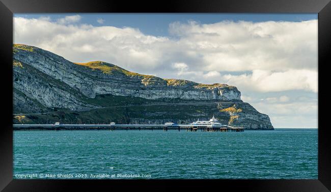 Llandudno Pier and Great Orme Framed Print by Mike Shields