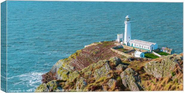 South Stack Lighthouse  Canvas Print by Mike Shields